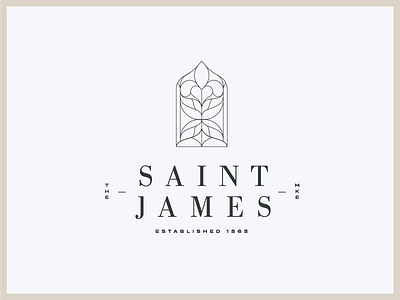The Saint James branding icon james logo milwaukee saint venue weddding