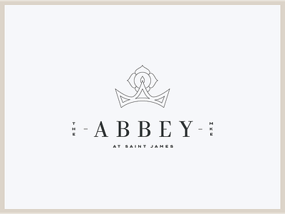 The Abbey abbey branding icon james logo milwaukee saint the venue wedding
