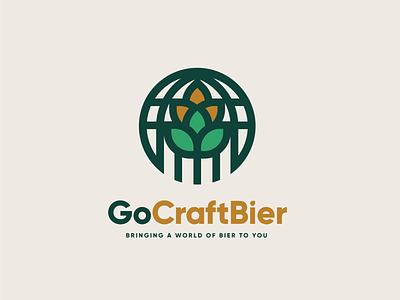 GoCraftBier beer bier branding craft go hops logo wheat