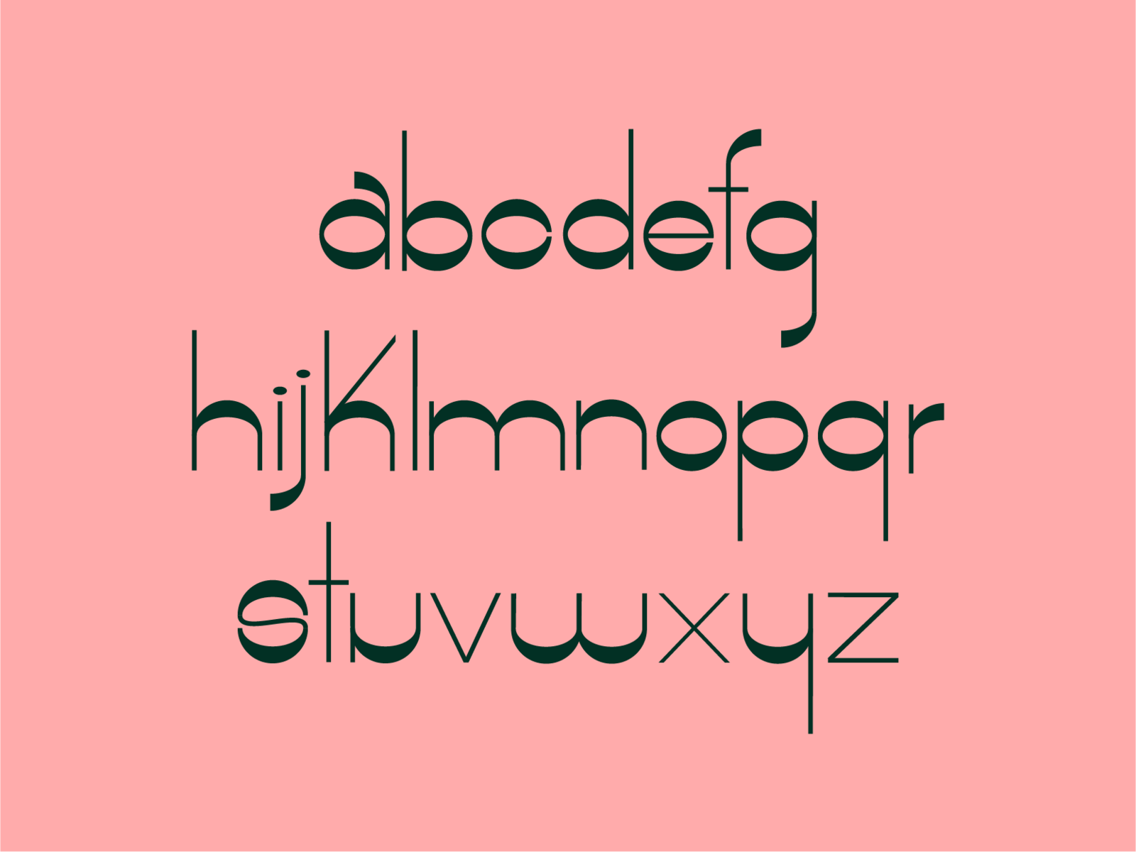 Retro Typeface by Josh VandenAvond on Dribbble