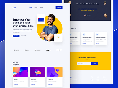 Circle: A product design agency landing agency agency landing creative agency dailyui design landing landing page product design ui web design website website design