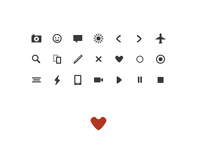 Set of icons