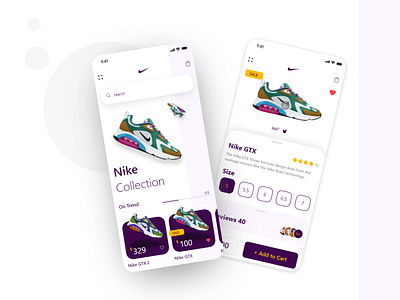 Sneaker app UI Shot app design app screen detail page minimalist shoes app uidesign uxdesign