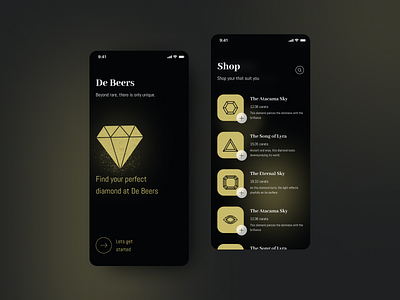 Diamond selling app app design design illustration ui ux uidesign uxdesign