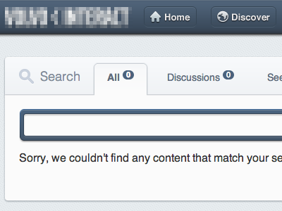 Sorry, we couldn't find any content empty form search tabs ui