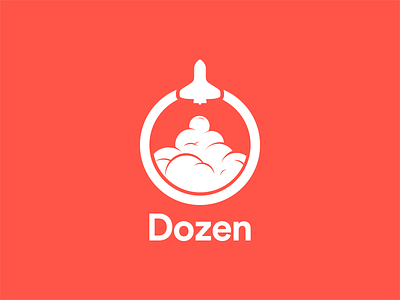 Dozen Software agency branding development logo rocket software tt circular