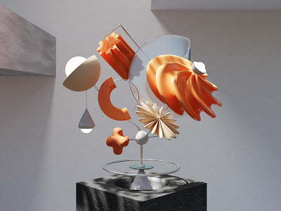 Abstract Sculpture 3d 3dart 3dblender abstract blender