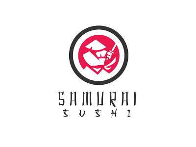 Samurai Sushi adobe illustrator branding logo restaurant samurai sushi vector