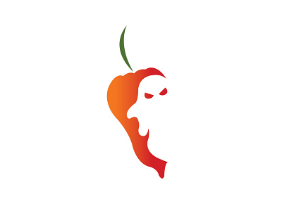 Ghost Pepper adobe illustrator ghost ghost pepper graphic design hot sauce logo pepper spicy vector