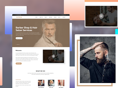 Cutoria - Barber & Salon HTML Template