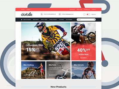 DotBike - Bike Store E-commerce PSD Template