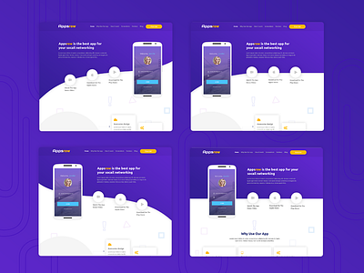 Appsrow – App Landing Page PSD Template