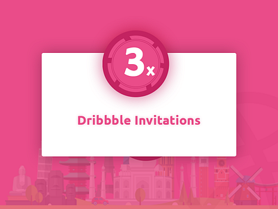 3x Dribbble Invitations