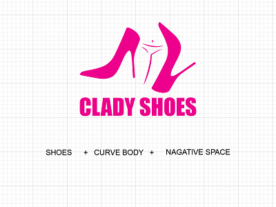 Clady Shoes Logo brand brand identity branding branding design design logo logo design negative negative space negative space negative space logo negativespace