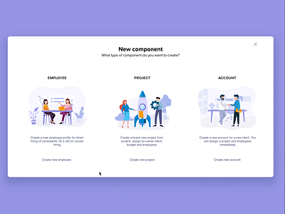 Interactions on navigate animation cards character framerx illustration layout lottie playful react storytelling ui vector