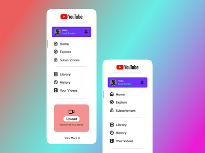 Youtube Sidebar Design