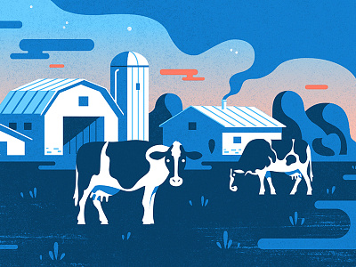 Dairy Farm animation design farm flat flatdesign illistration