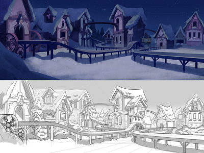 Postseason Workshop animation backgroundpainting illustratio layout