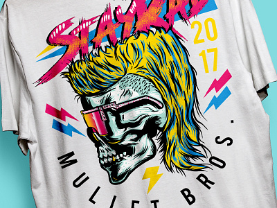 Stay Rad Mullet Bros! mullet skull sunglasses