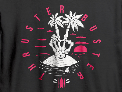 Thruster Buster! palm tree skeletion surf