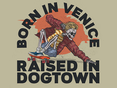 Born in Venice x Raised in Dogtown dogtown jay adams skateboard skeleton skull venice