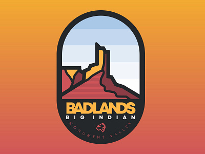 The Badlands badge design badlands