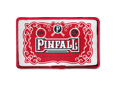 Pinfall Patches pinfall type woven patch