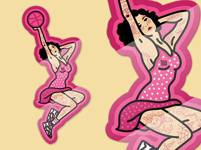 Hoopers Hoop! basketball dribbble sticker pack