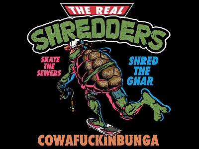 The Real Shredders mikey ninja turtles skateboarding tmnt