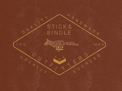 Stick & Bindle Outfitters badge bindle fox stick
