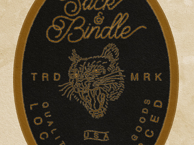 Mountain Lion Vintage Badge