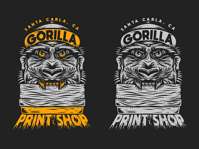 Gorilla Print Shop gorilla screenprint