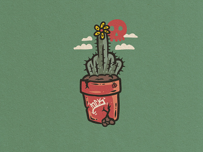 Happy Cactus cactus finger