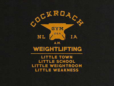 Cockroach Gym anvil cockroach gym type