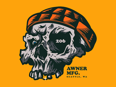 Awner MFG. beanie seattle skull