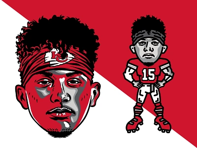 Mahomes chiefs football nfl patrick mahomes portrait