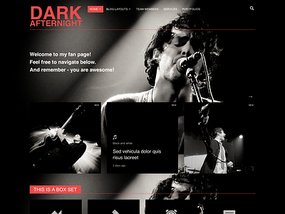 Afternight - Dark version wordpress events theme