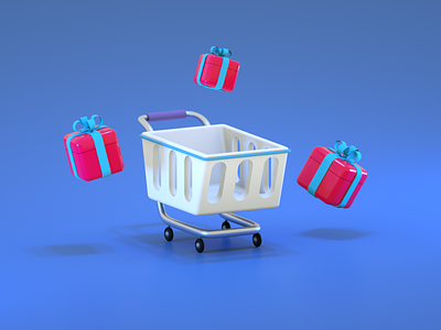 Gift shope 3d graphic design