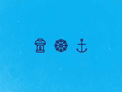 Maritime Icons anchor blue design icon icons lantern mobile ship texture web wheel white