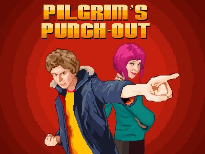 8-Bit Title Art for Scott Pilgrim Mobile App app brand game illustration iphone mobile ui ux visual visual design