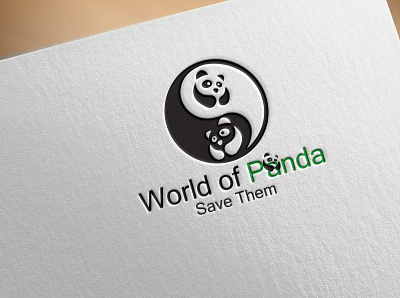 Panda Mockup branding design icon illustration logo logo design logo designer minimal unique logo vector