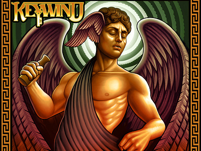 Keywind Album cover album art album artwork digital art digital illustration digital painting digitalart god of sleep greek mythology hypnos illustration