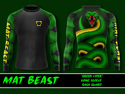 Download Mat Beast Green Viper Rash Guard By Matt Curtis On Dribbble