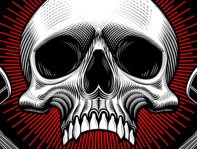 Logo for Concrete Ties apparel band band art curtis illustration design illustration illustrations logo logo design metal band poster art skull vector vector art