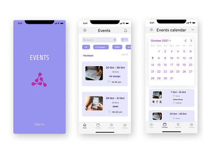 Events mobile app branding design events events mobile app mobile app ui design ui ux app