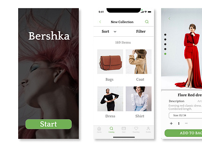 Bershka-Store redesign bershka mobile app store redesign ui ui design ui ux app