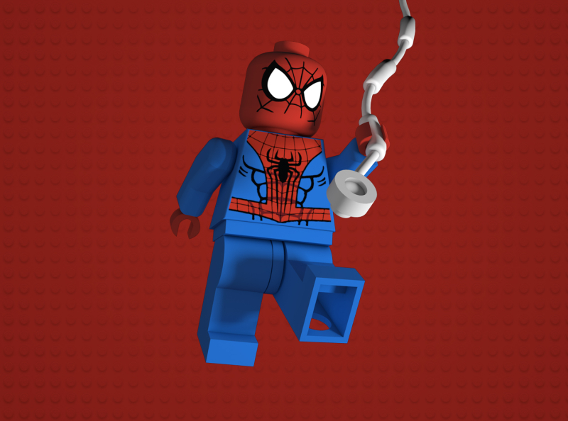 Spider-Man Lego 3d model by Andrea Catasta on Dribbble