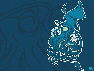 Octo Squid characterdesign illustration illustrator vector vector illustration vectorart