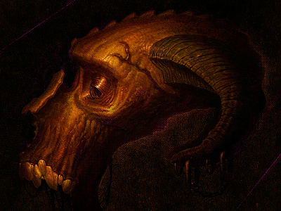 Ol' Fukkface art cartoon character demon design halloween horror illustration lostkeep monster poster scary