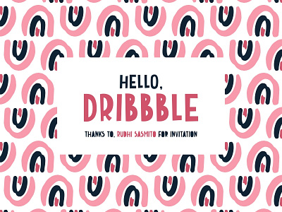 Hello Dribbble! abstract colorful fun illustration organic pattern art patterns seamless pattern textured vector